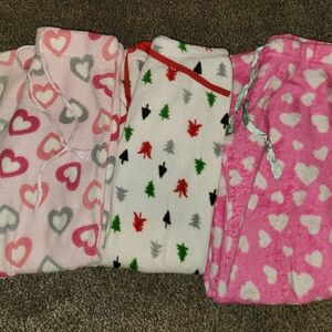 Cozy Heart and Tree Print Pajama Set